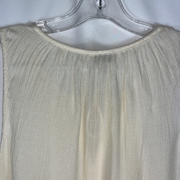 Lucky Brand popover sheer sleeveless blouse Sz S - Picture 10 of 11